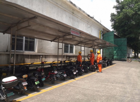 弘旭公司開(kāi)展電動(dòng)車隱患排查